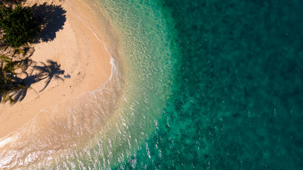 istock top view of beutiful beach on island 1299895759