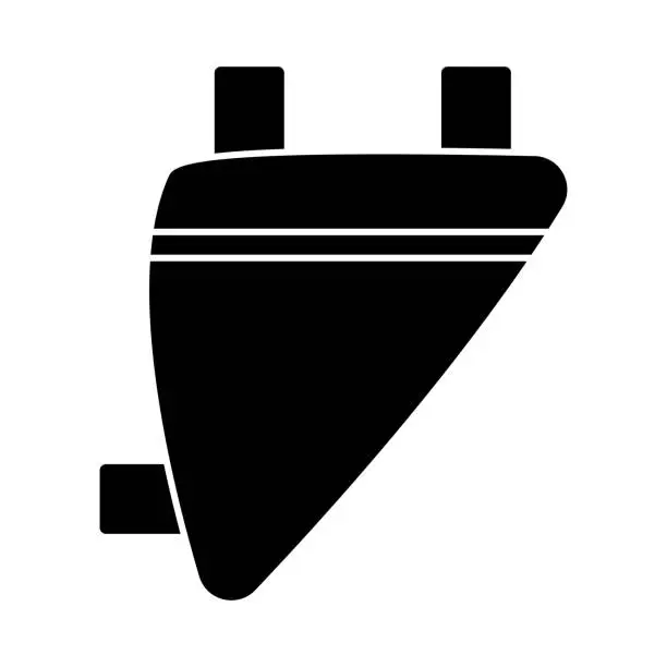 Vector illustration of Bike Saddle Bag Icon