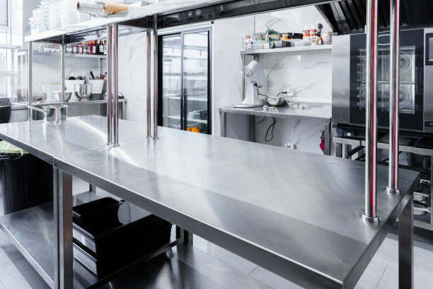 istock Kitchen appliances in professional kitchen in a restaurant 1299901150