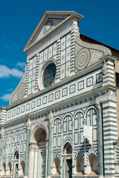 bascilica santa maria novella, florencja, włochy - church of santa maria novella zdjęcia i obrazy z banku zdjęć