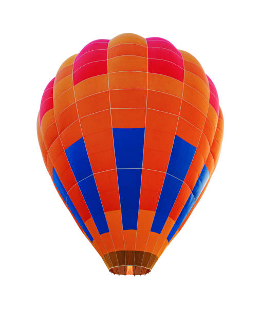 istock Multicolored air balloon in clear blue sky 1299904386