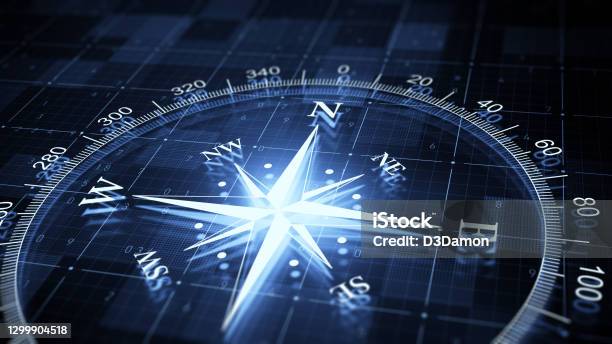 Compass Stock Photo - Download Image Now - Navigational Compass, Global Positioning System, Abstract