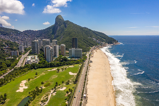 Sao Conrado beach, Rio de Janeiro, Brazil. South America.