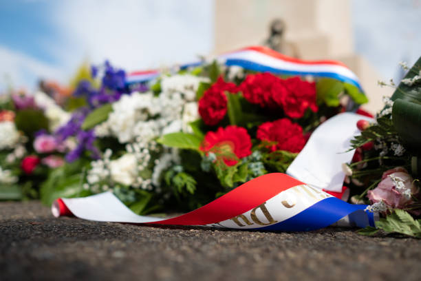 istock a wreath of flowers in remembrance 1299906527