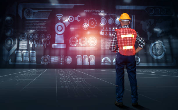 istock Engineering technology and industry 4.0 smart factory concept 1299912072