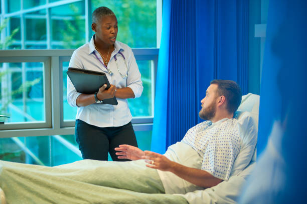 istock doctor doing the rounds 1299927987