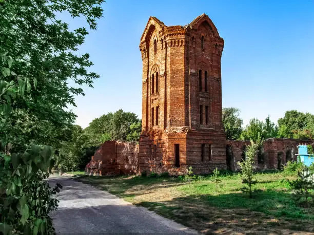 Photo of The destroyed tower of the former city baths in Putivl (Sumy region, Ukraine)