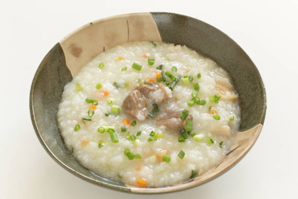 istock Chinese food, beef and carrot congee 1299930808
