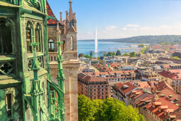 istock Geneva Saint-Pierre Cathedral aerial 1299934881