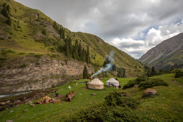 istock shepherds' camp in the high mountains 1299937453