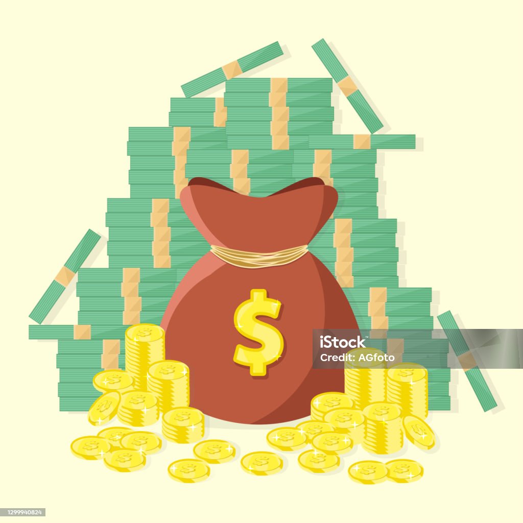 Basic Money Vector Money Vector Stock Illustration - Download Image Now - Bag, Banking ...