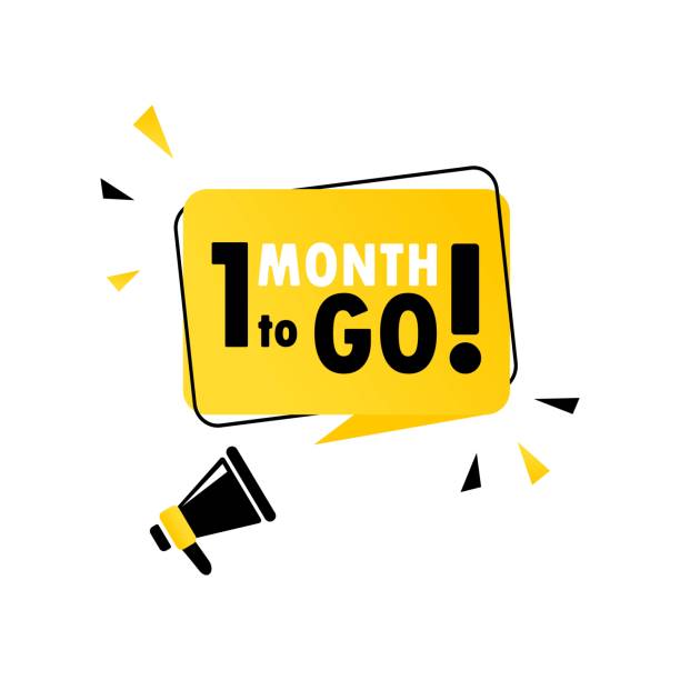 아이콘 세트를 갈 1 폭도. 남은 일의 카운트다운. 타이머, 스티커를 며칠으로 제한합니다. 벡터 eps 10. 흰색 배경에 격리 - 2 5 개월 이미지 stock illustrations