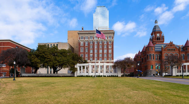 istock Dealey Plaza, city park in West End Dallas, Texas. 1299943947