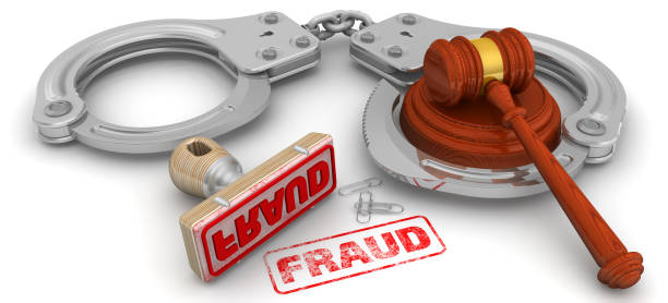 istock Fraud. The stamp and an imprint 1299949143