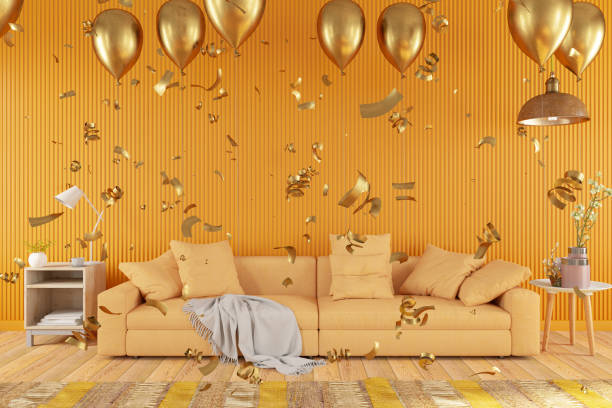 istock Party Concept Balloons in Living Room 1299953099