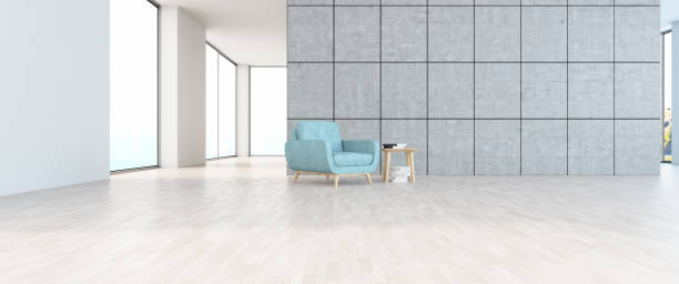 Modern Large Interior with Armchair Panorama