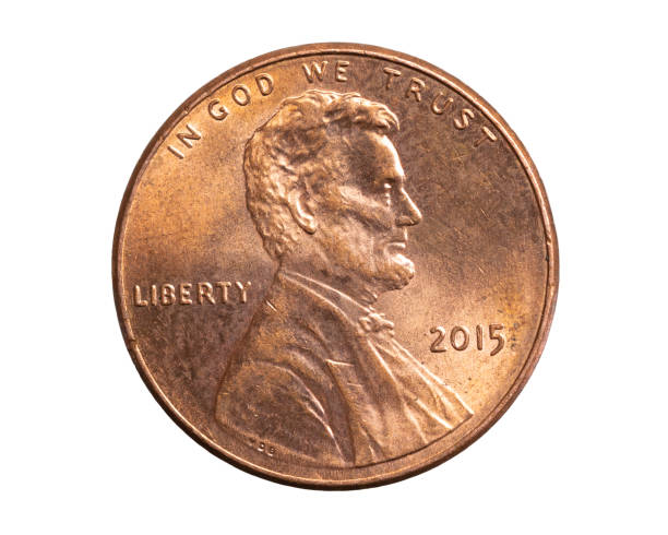 istock 1 american cent coin on a white background 1299955814