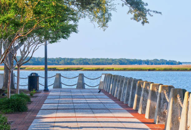 istock Walking path along the water-Beaufort, South Carolina 1299962119