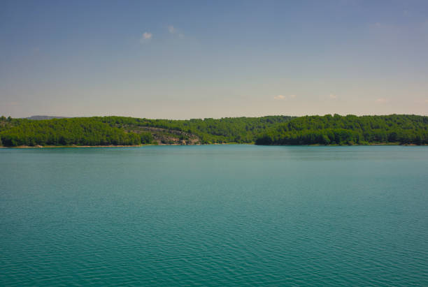 The Sichar reservoir in Ribesalbes, Castellon, Spain