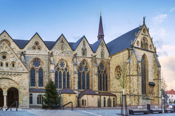 Paderborn cathedral, Germany Paderborn Cathedral (German: Paderborner Dom) is the cathedral of the Catholic Archdiocese of Paderborn, Germany paderborn photos stock pictures, royalty-free photos & images
