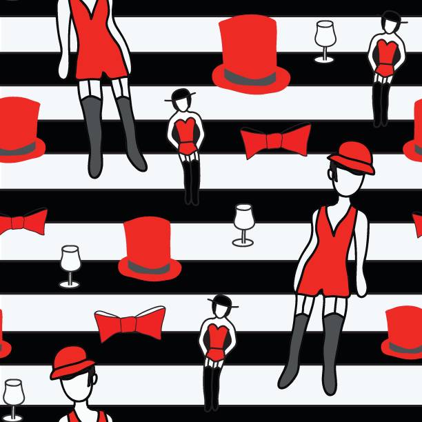 Cabaret Pattern Background 50+ Cabaret Hat Background Stock Illustrations, Royalty-Free Vector ...