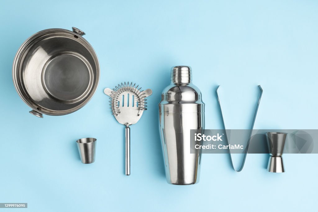 Licor Tools Cocktail Bar Silverware Tools Stock Photo - Download Image Now - Work ...