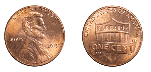 istock 1 american cent coin on a white background 1299977013
