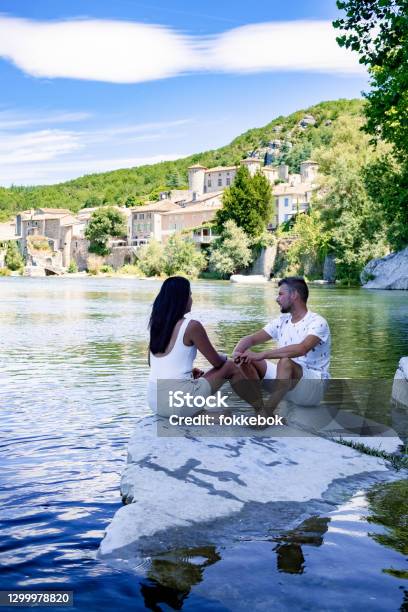Balazuc In Southern France Ardeche District France Stock Photo - Download Image Now