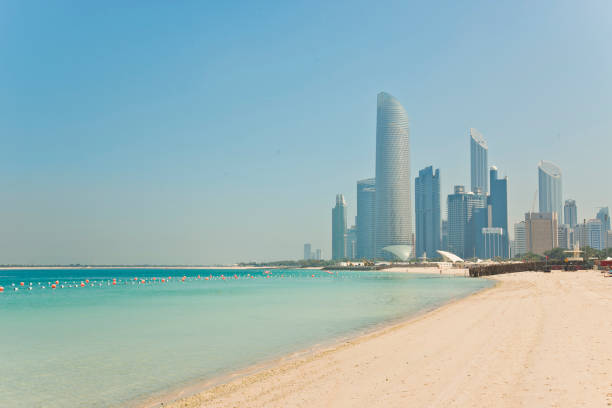 istock Corniche beach in Abu Dhabi,UAE United Arab Emirates 1299979948