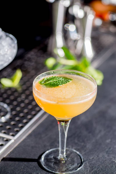 istock yellow tropical cocktail at the bar 1299980641