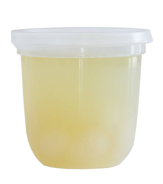 istock Thai dessert make from corypha umbracu lifera in water sugar contain to plastic cup 1299983839