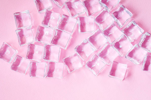 istock imitation artificial ice cubes plastic pieces transparent acrylic not really cold, optical illusion ready to eat on the table outdoor top view copy space for text food background 1300002004