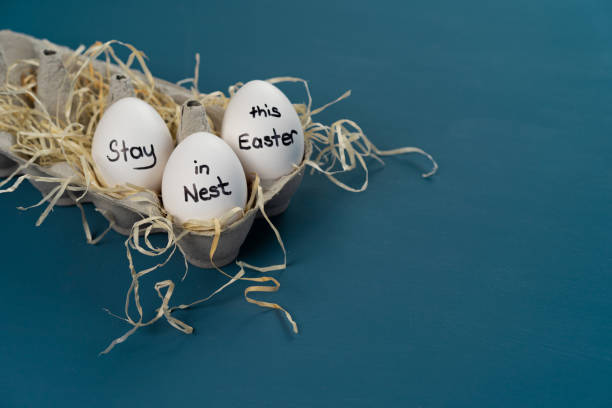 istock Easter concept in corona pandemic. 1300002076