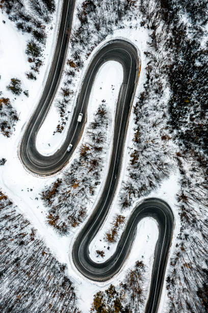 istock Winding road and winter shades 1300003075