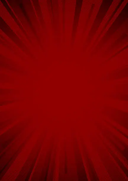 Vector illustration of Dark red comic star burst background