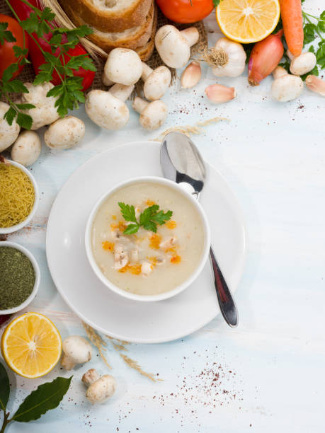 istock Creamy mushroom soup 1300008614
