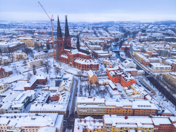 istock Uppsala, Sweden as seen in the Winter 1300010406
