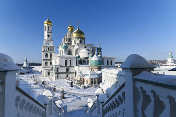 istock New Jerusalem Monastery. Frosty sunny day in January. 1300010428