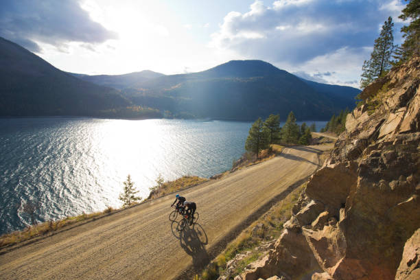 istock Sunset Gravel Road Bicycle Ride 1300013963