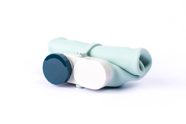 istock Silicone water bottle isolated on white background. Collapsible Eco friendly bottle. Photography for design. 1300015700