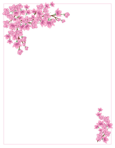 Cherry Blossom Invitation Template