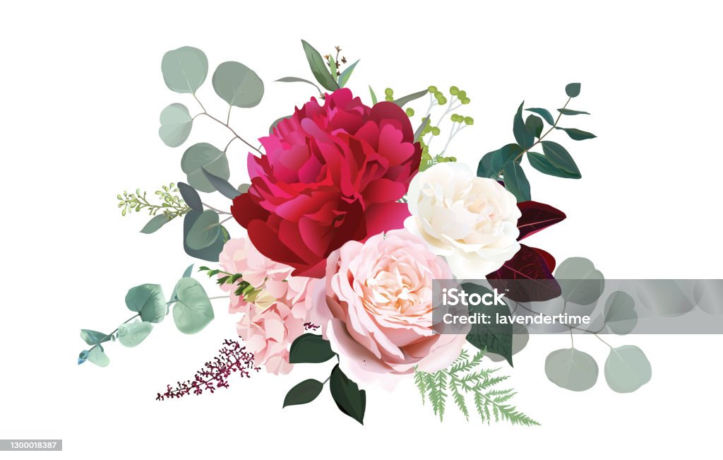 Ilustración de Peonía Roja Borgoña Rosa Polvoriento Y Rosa De Marfil Flores De Hortensia Rubor y más Vectores Libres de Derechos de Flor - iStock Ilustración de Peonía Roja Borgoña Rosa Polvoriento Y Rosa De Marfil Flores De Hortensia Rubor y más Vectores Libres de Derechos de Flor - iStock