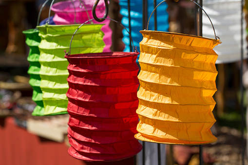 Colorful Chinese paper lantern decoration