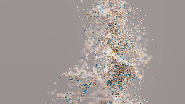 Particle spiral Abstract background of a spiral of particles spiral rock stock pictures, royalty-free photos & images
