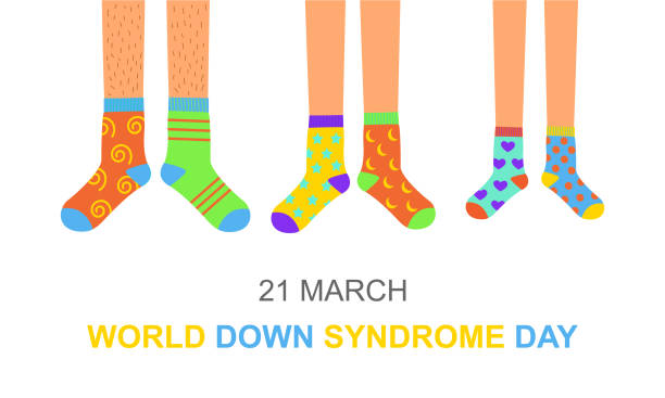 world down-syndrom-tag-plakat - down syndrome stock-grafiken, -clipart, -cartoons und -symbole