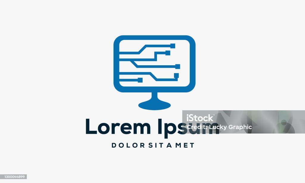 Digital Computer Logo Vorlage Computer Service Logo Designs Vektor ...