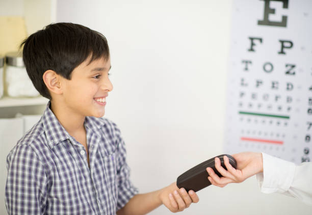 istock Here is your new pair of glasses 1300049532