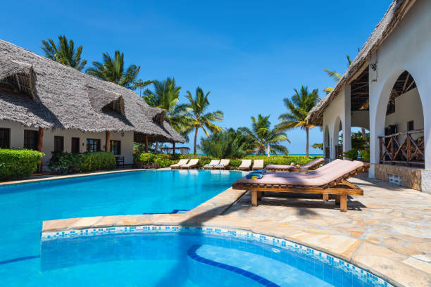 istock Luxury Appartments With Swimming Pool 1300051215