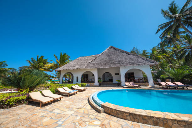 istock Luxury Appartments With Swimming Pool 1300052039