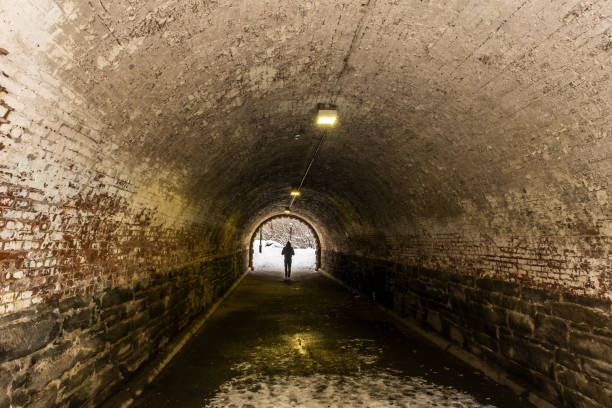 istock A person in the tunnel 1300056144